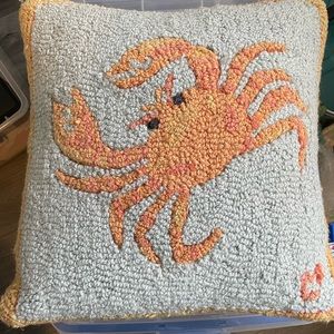 Crab pillow by Laura Megroy